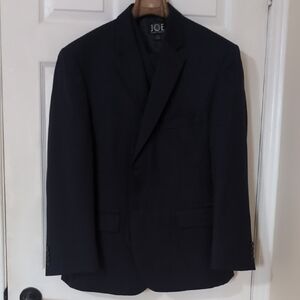 Joseph Abboud Men's Navy-Blue Single-Breasted 2 Piece Suit